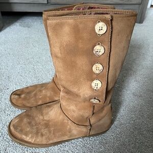 Ugg boots with buttons